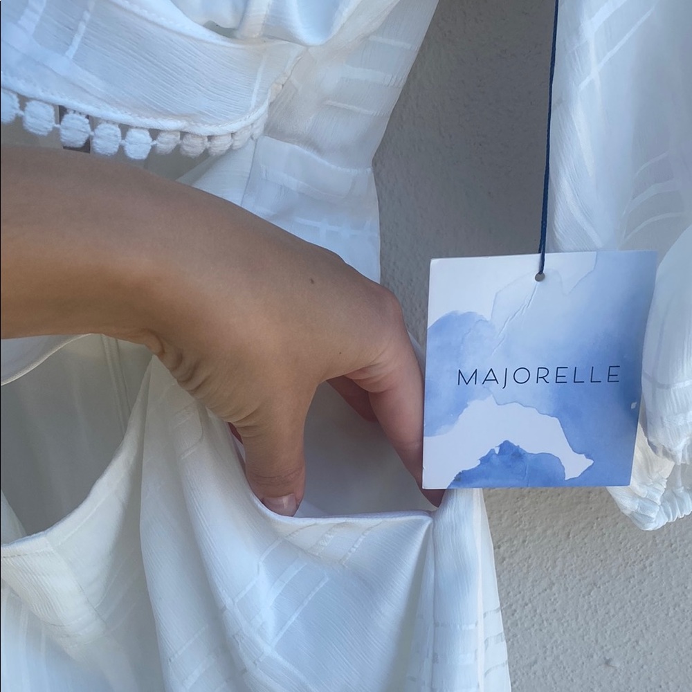 MAJORELLE Enzo Romper in Ivory S NWT - Picture 10 of 16